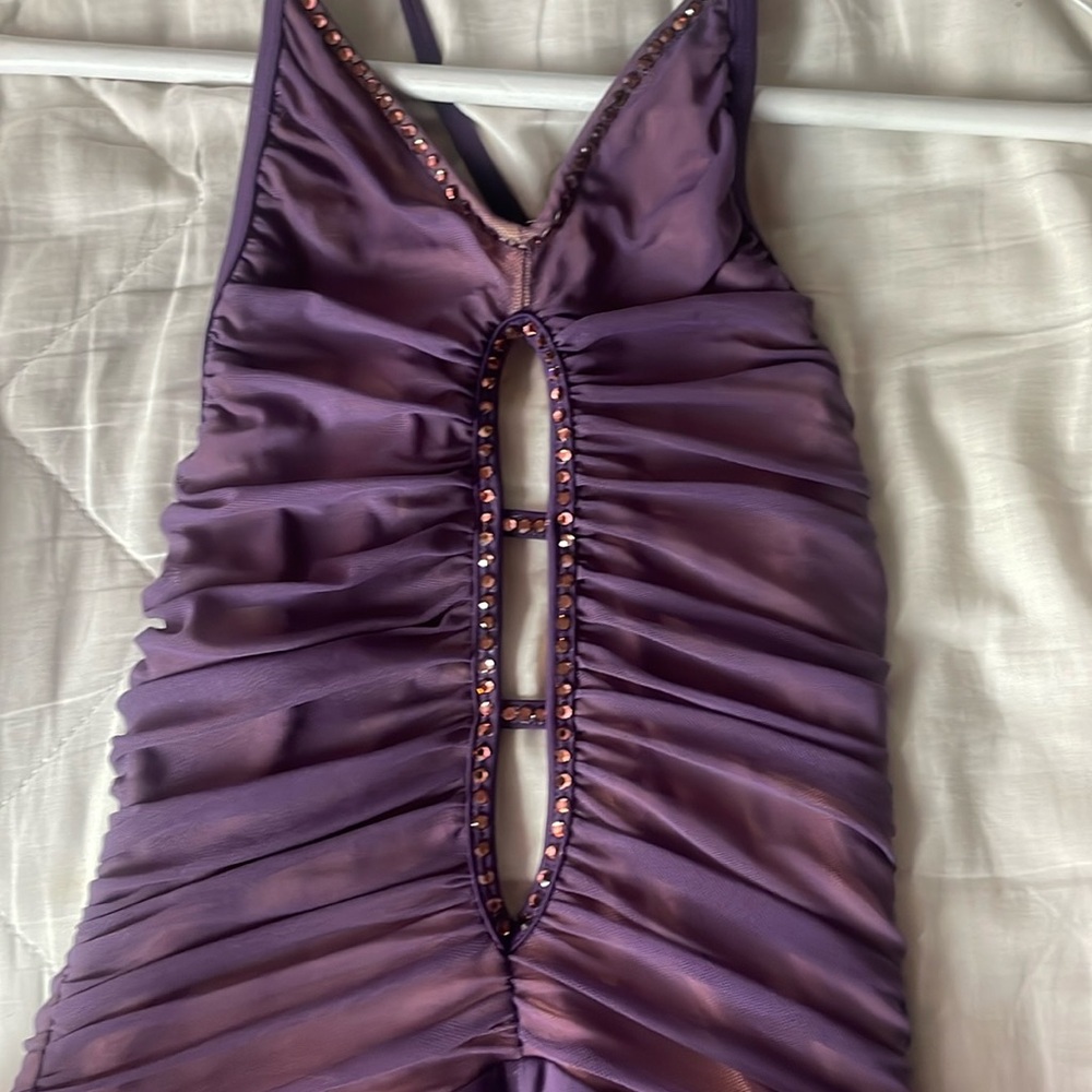 Purple contemporary dance costume